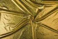 Luxury Elastic Snakeskin Foil Fabric Material - GOLD